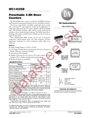 MC14526BCP datasheet  